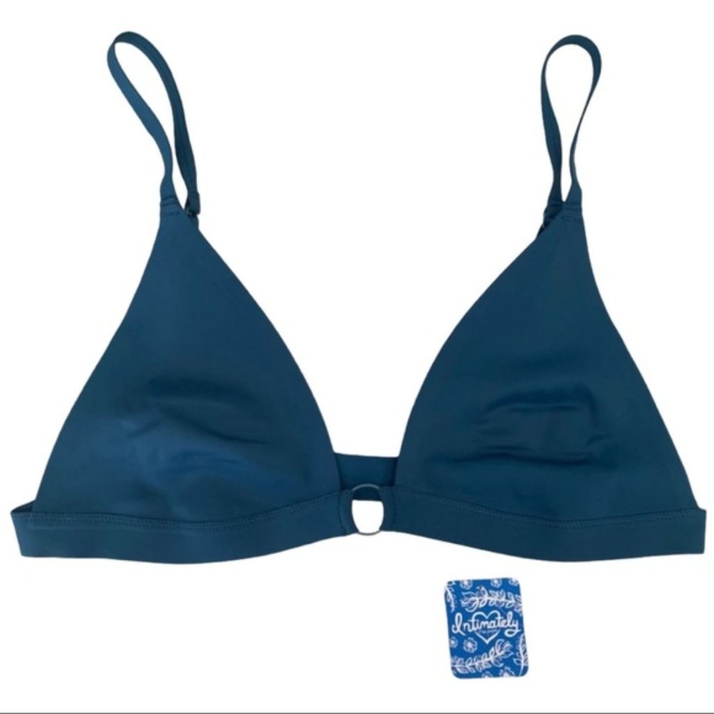 Free People Oh Scuba Bralette Midnight Cowboy L